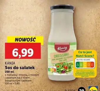 Lidl Sos do sałatem z octem balsamicznym i jabłkiem Kania oferta