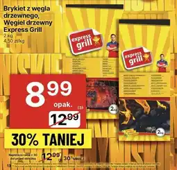 Delikatesy Centrum Brykiet z węgla drzewnwgo, Węgiel drzewny Express Grill oferta