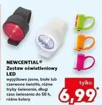 Kaufland Zestaw lampek rowerowych led usb Newcential oferta