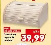 Kaufland Pojemnik na chleb drewniany 40 x 28 18 cm oferta