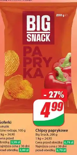 Dino Chipsy paprykowe Big snack oferta