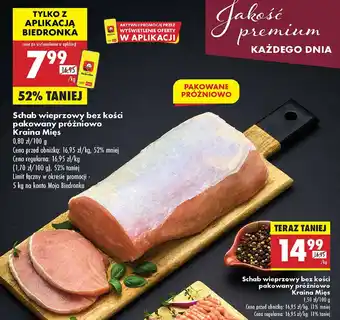 Biedronka Schab wieprzowy bez kości Kraina mięs oferta