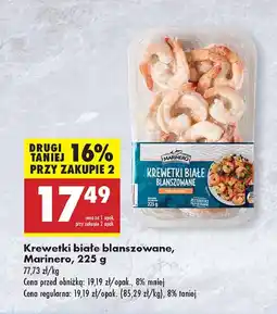 Biedronka Krewetki białe blanszowane Marinero oferta