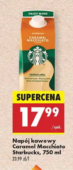 Biedronka Napój mleczny caramel macchiato Starbucks oferta