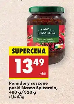 Biedronka Pomidory suszone w paskach z ziołami Nasza spiżarnia oferta