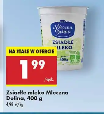 Biedronka Zsiadłe mleko Mleczna dolina oferta