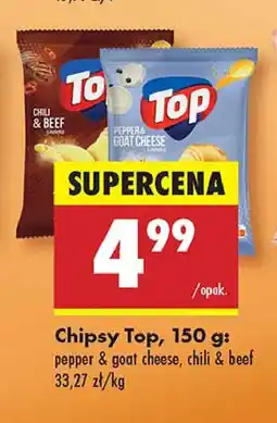 Biedronka Chipsy chili & beef Top chips Top (biedronka) oferta