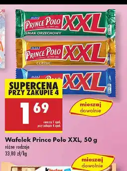Biedronka Wafelek orzechowy Prince polo xxl oferta