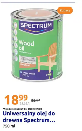 Action Uniwersalny olej do drewna Spectrum oferta
