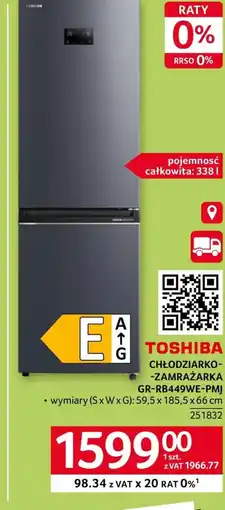 Selgros Chłodziarko zamrażarka oferta
