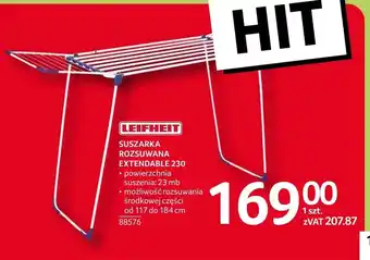 Selgros Suszarka na pranie Leifheit oferta