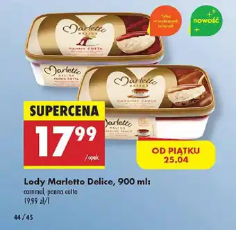 Biedronka Lody Marletto Delice, 900 ml: oferta