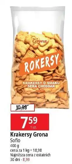 E.Leclerc Krakersy rokersy o smaku sera cheddar Grona oferta