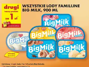 Biedronka Lody słony karmel intense Algida Big Milk oferta