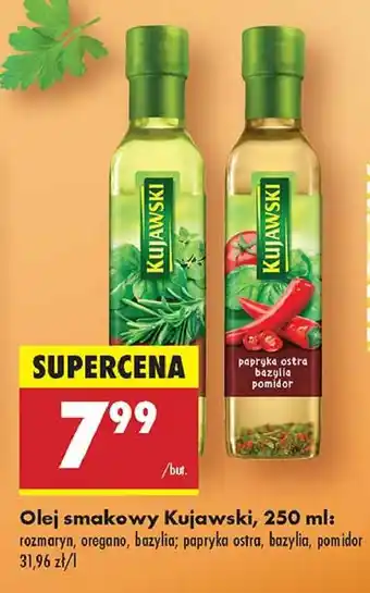 Biedronka Olej papryka ostra bazylia pomidor Kujawski Ze Smakiem oferta