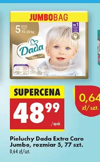 Biedronka Pieluchy 5 Dada Extra Care oferta