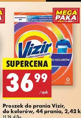 Biedronka Proszek do prania kolorów Vizir oferta