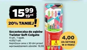 Netto Szczoteczka do zębów soft Colgate Twister Fresh oferta