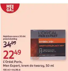 Rossmann Krem nawilżający skóra normalna L'oreal Men Expert Hydra 24H oferta