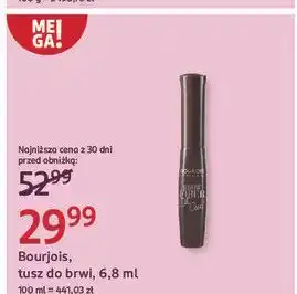 Rossmann Maskara do brwi black Bourjois Brow Fiber Oh Oui! oferta
