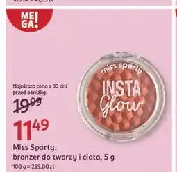 Rossmann Bronzer Miss Sporty Insta Glow oferta