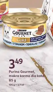 Rossmann Karma dla kota z tuńczykiem Purina Gourmet Gold oferta