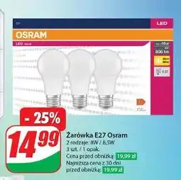 Dino Żarówka e27 8w Osram oferta