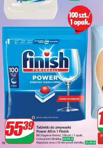 Dino Tabletki do zmywarek regular Finish All In 1 oferta