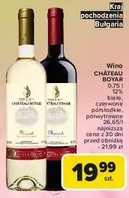 Carrefour Wino półwytrawne Chateau Boyar oferta