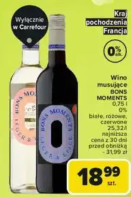 Carrefour Wino musujące Bons Moments oferta