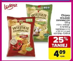 Carrefour Market Chipsy o smaku cebulki Lorenz wiejskie ziemniaczki oferta