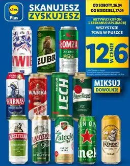 Lidl Piwa w puszce oferta