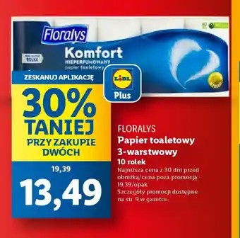 Lidl Floralys papier toaletowy 3-warstwowy oferta