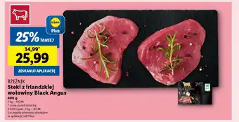 Lidl Rzeźnik steki z irlandzkiej wołowiny black angus oferta