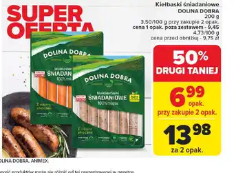 Carrefour Kiełbaski śniadaniowe Dolina Dobra oferta