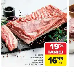 Carrefour Boczek wieprzowy bez kości oferta