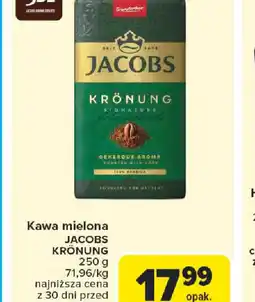 Carrefour Kawa mielona Jacobs Krönung oferta
