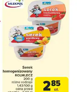 Carrefour Serek homogenizowany Rolmlecz oferta