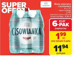 Carrefour Woda mineralna Cisowianka oferta