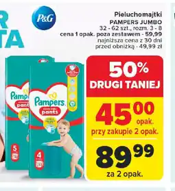 Carrefour Pieluchomajtki Pampers Jumbo oferta