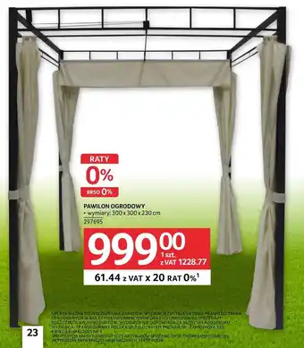 Selgros Pawilon ogrodowy SP oferta
