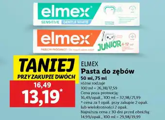 Lidl Elmex pasta do zębów oferta
