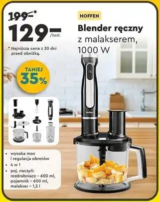 Biedronka Blender z malakserem 1000 w Hoffen oferta