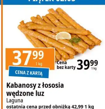 E.Leclerc Kabanosy z łososia wędzone Laguna oferta