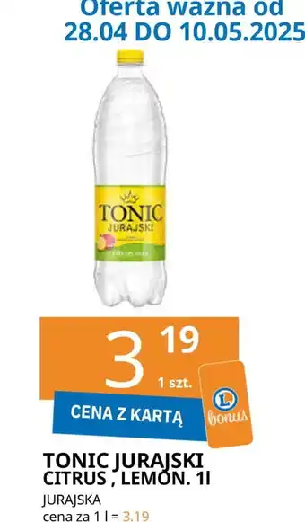 E.Leclerc Napój bitter lemon Jurajska Tonic oferta