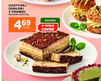 Stokrotka Ciasto raj dubajski z tiramisu Cukiernia staropolska oferta
