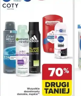 Carrefour Wszystkie dezodoranty damskie, męskie oferta