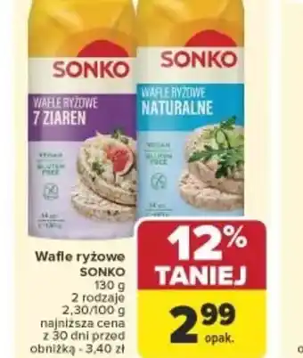 Carrefour Wafle ryżowe Sonko oferta