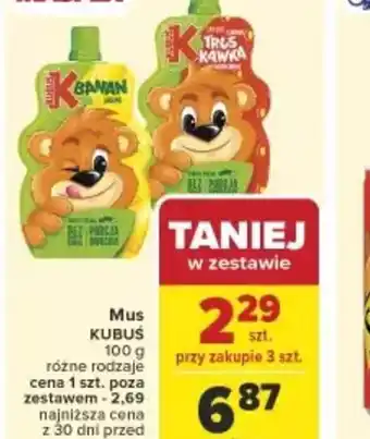 Carrefour Mus Kubuś oferta