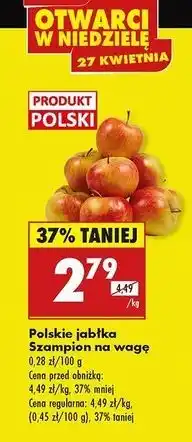 Biedronka Jabłka szampion oferta